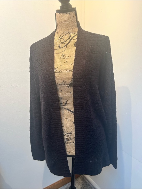 Maurices Sweaters - Maurices Black Open-Front Women's Cardigan